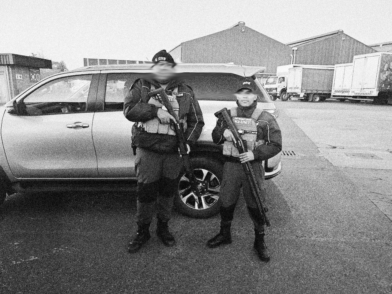 Armed ONE officers deployed at a corporate distribution site