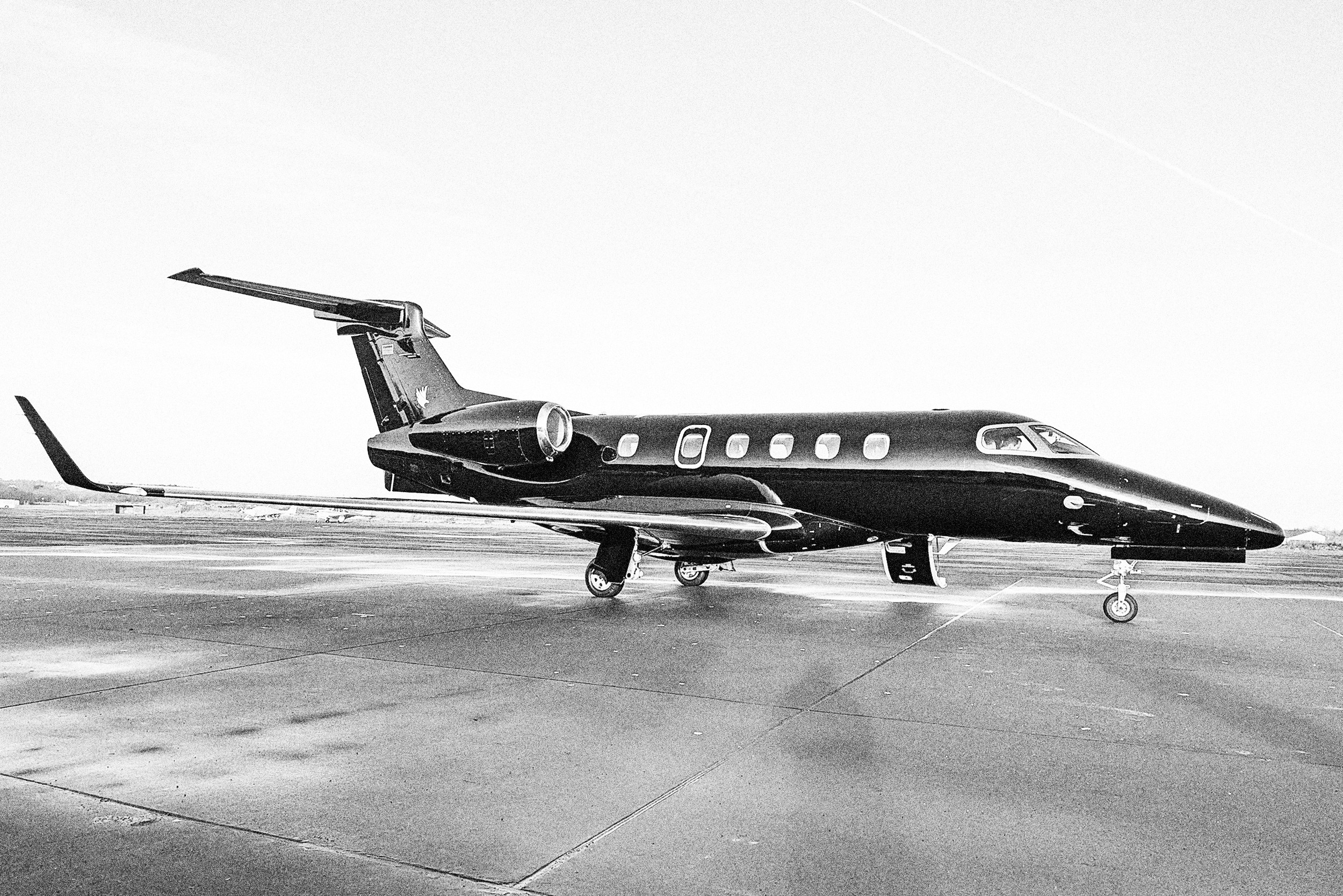 Private jet on the apron